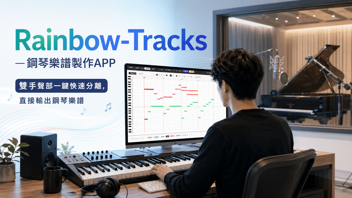 Rainbow-Tracks (MIDI-樂譜小幫手) -訂閱制