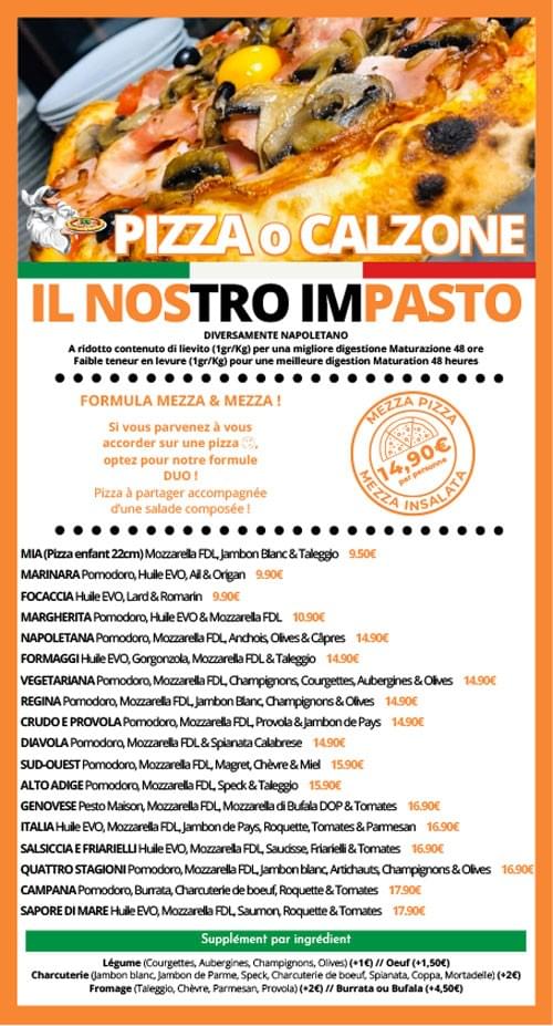 CARTE DES PIZZAS LA TRATTOMIA PIZZERA ITALIENNE MONTAUBAN CARTE DES PIZZAS LA TRATTOMIA PIZZERA ITALIENNE MONTAUBAN