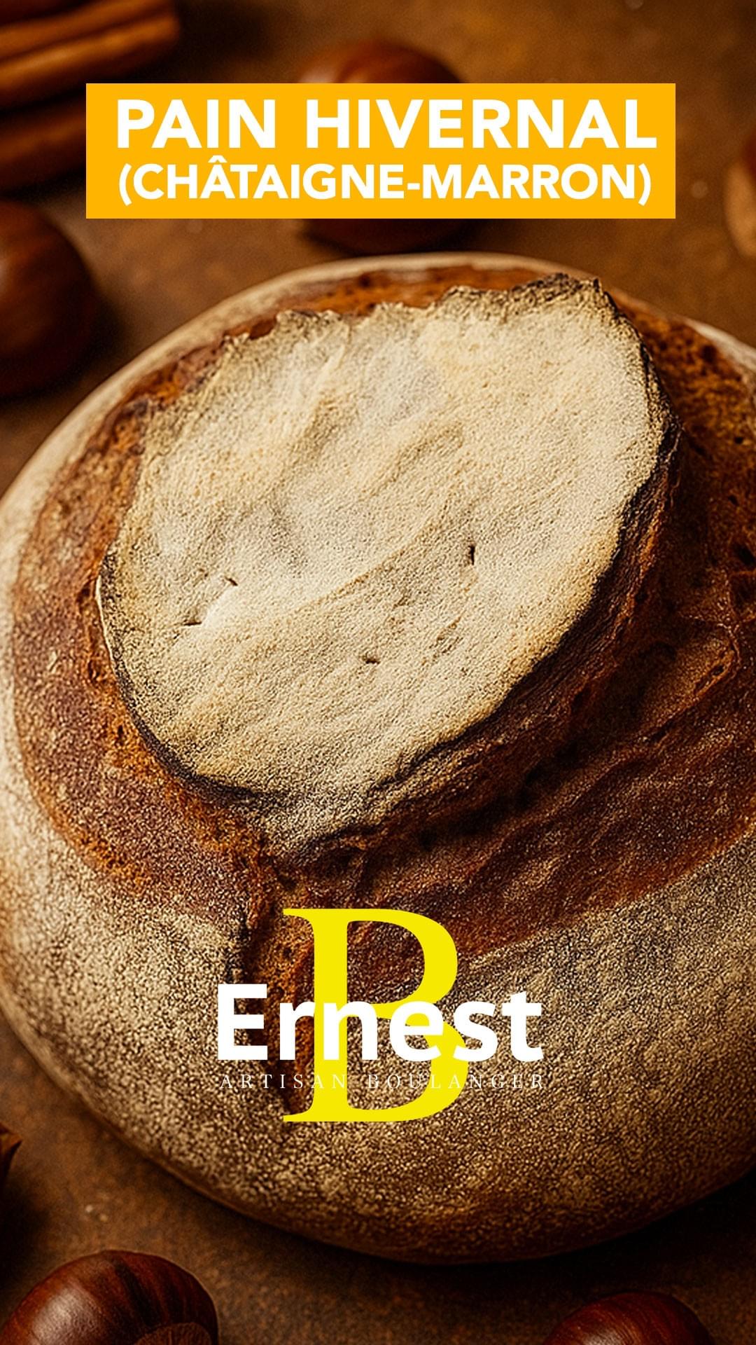 Découvrez notre tout nouveau pain châtaigne–marron, une création maison qui sent bon l’hiver et la tradition 😋 Découvrez notre tout nouveau pain châtaigne–marron, une création maison qui sent bon l’hiver et la tradition 😋