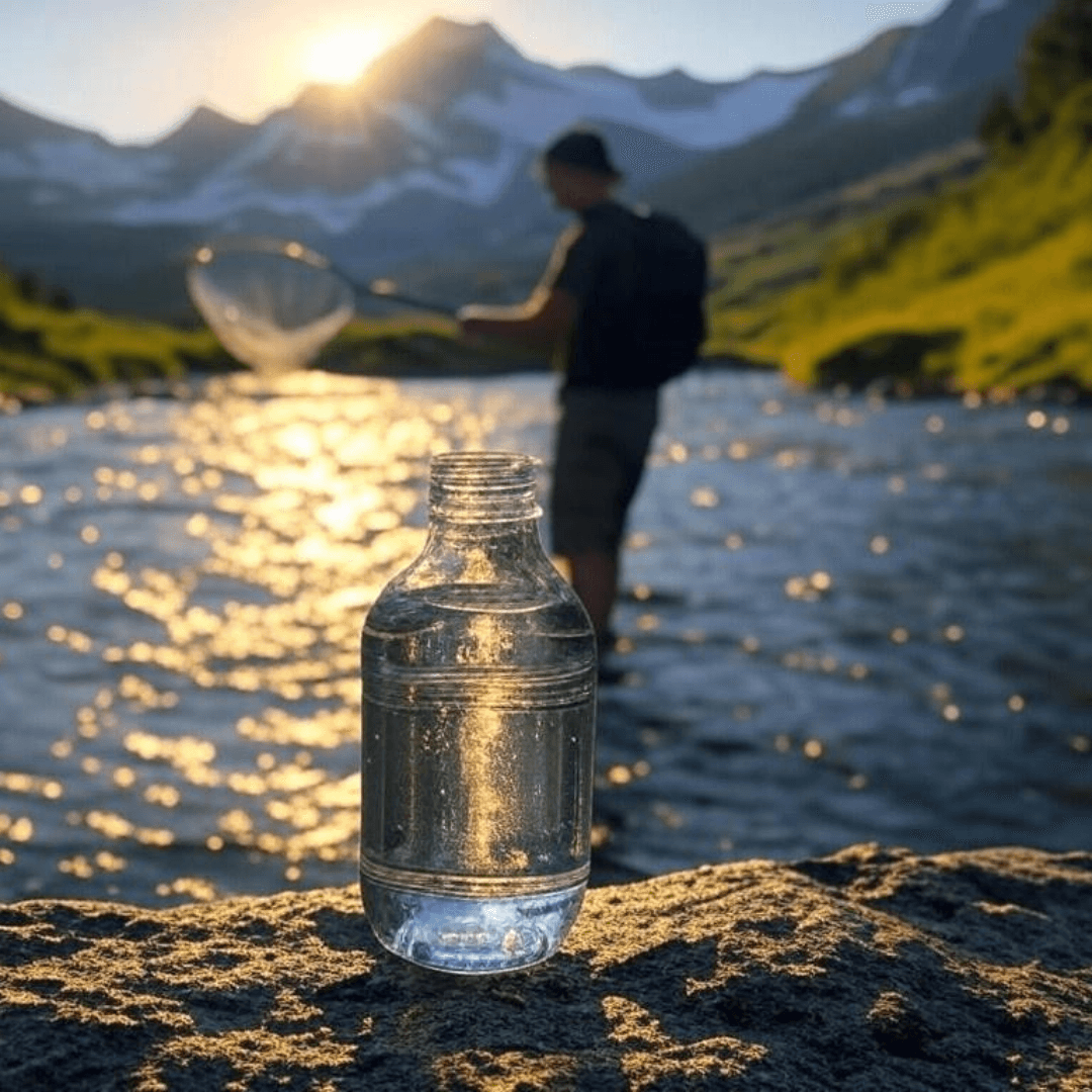 L'Eau de l'Impossible : la première eau minérale naturelle des Pyrénées (France) récoltée à l'épuisette. L'Eau de l'Impossible : la première eau minérale naturelle des Pyrénées (France) récoltée à l'épuisette.