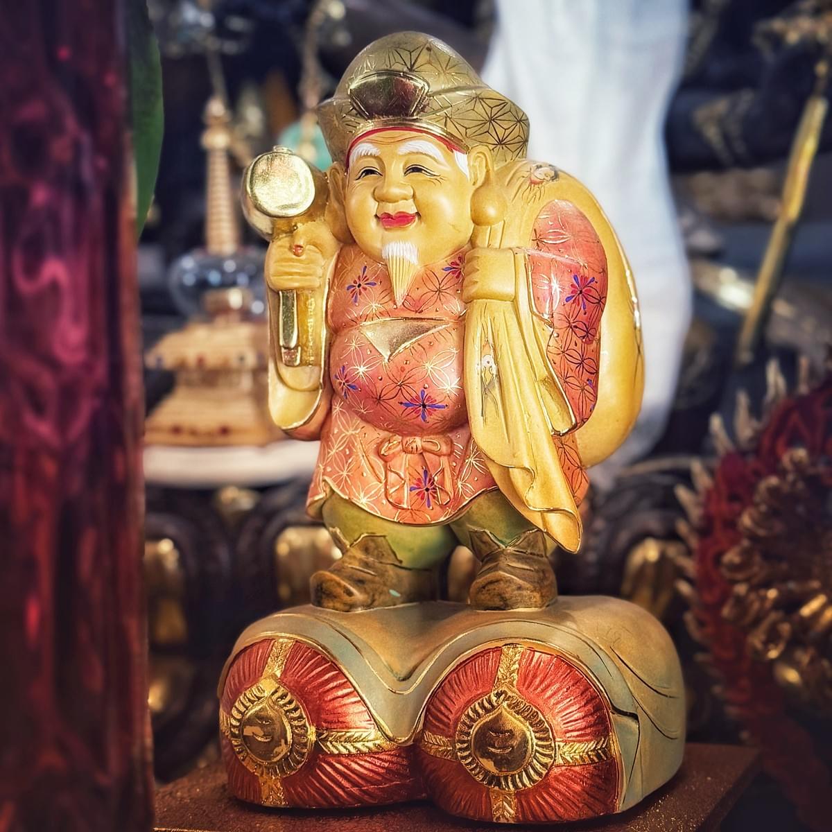 真佛宗彩虹雷藏寺壇城供奉的日本大黑天福神 真佛宗彩虹雷藏寺壇城供奉的日本大黑天福神