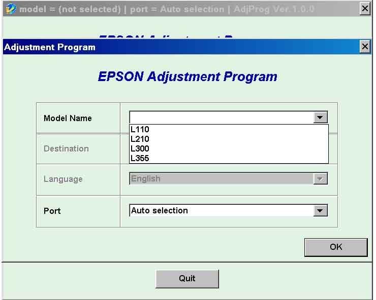 Epson L1300 Adjustment Program... 69 Epson L1300 Adjustment Program... 69