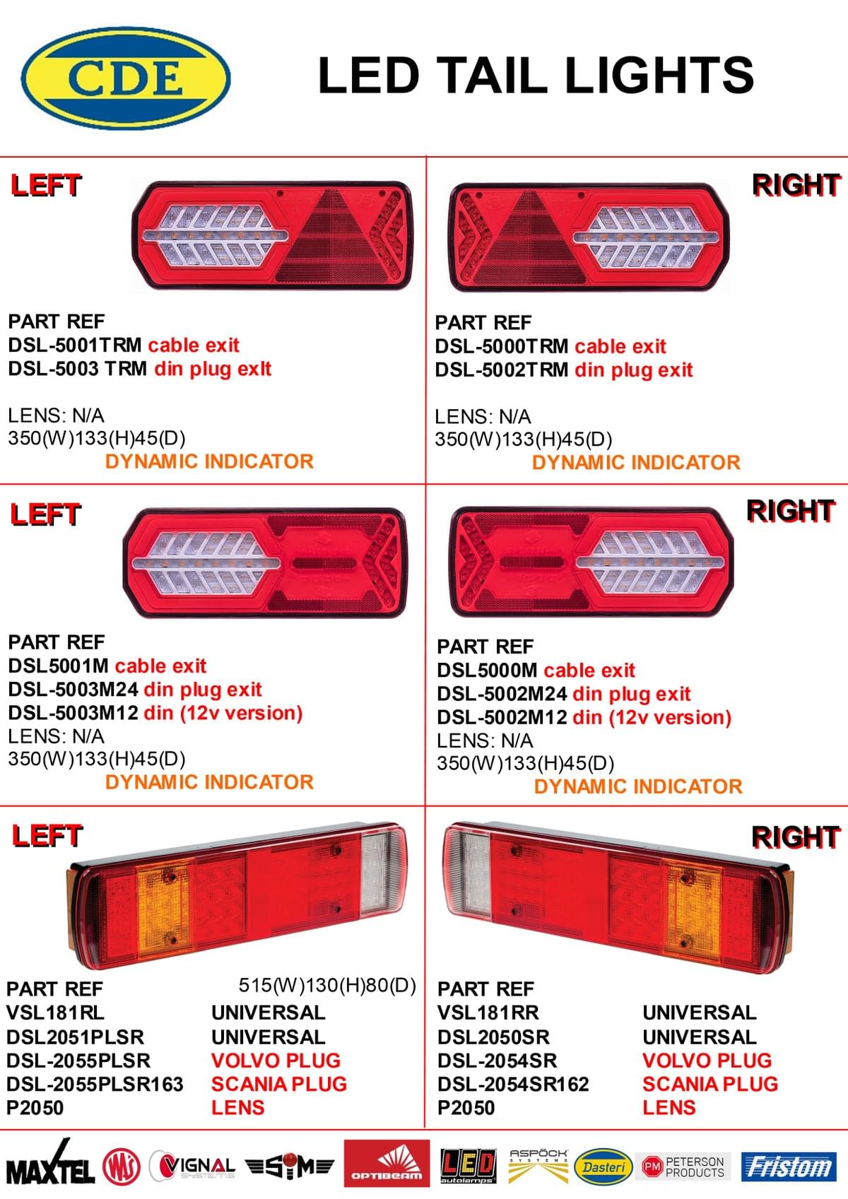 CDE CATALOGUE 2023 LED TAIL LIGHTS CDE CATALOGUE 2023 LED TAIL LIGHTS