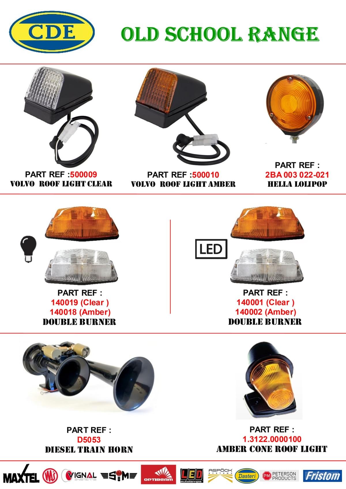 CDE CATALOGUE SIDE MARKERS CDE CATALOGUE SIDE MARKERS