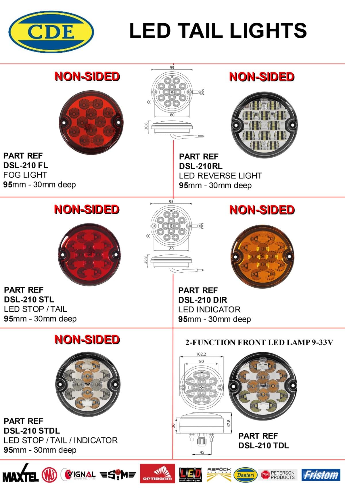 CDE CATALOGUE 2023 LED TAIL LIGHTS CDE CATALOGUE 2023 LED TAIL LIGHTS