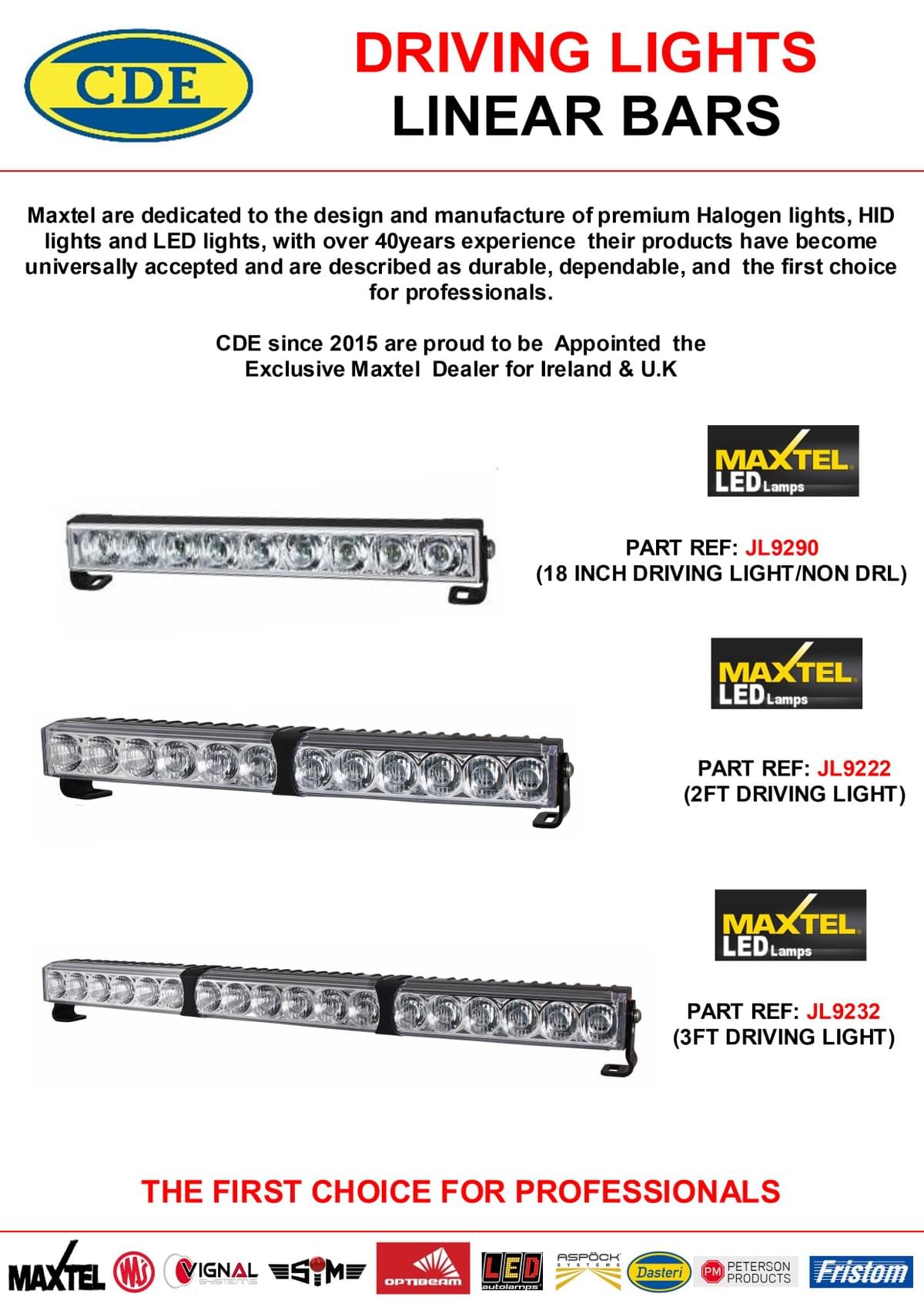 LINEAR DRIVING LIGHTS LINEAR DRIVING LIGHTS