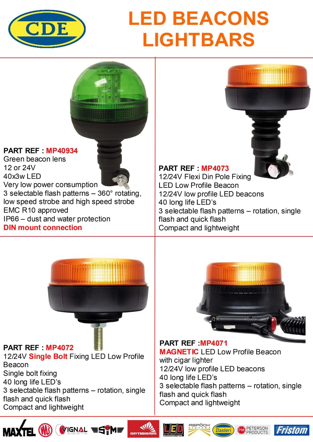 LED BEACONS AND LIGHTBARS LED BEACONS AND LIGHTBARS