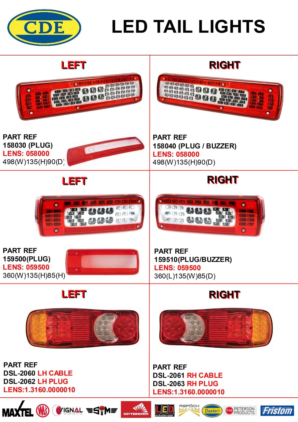 CDE CATALOGUE 2023 LED TAIL LIGHTS CDE CATALOGUE 2023 LED TAIL LIGHTS