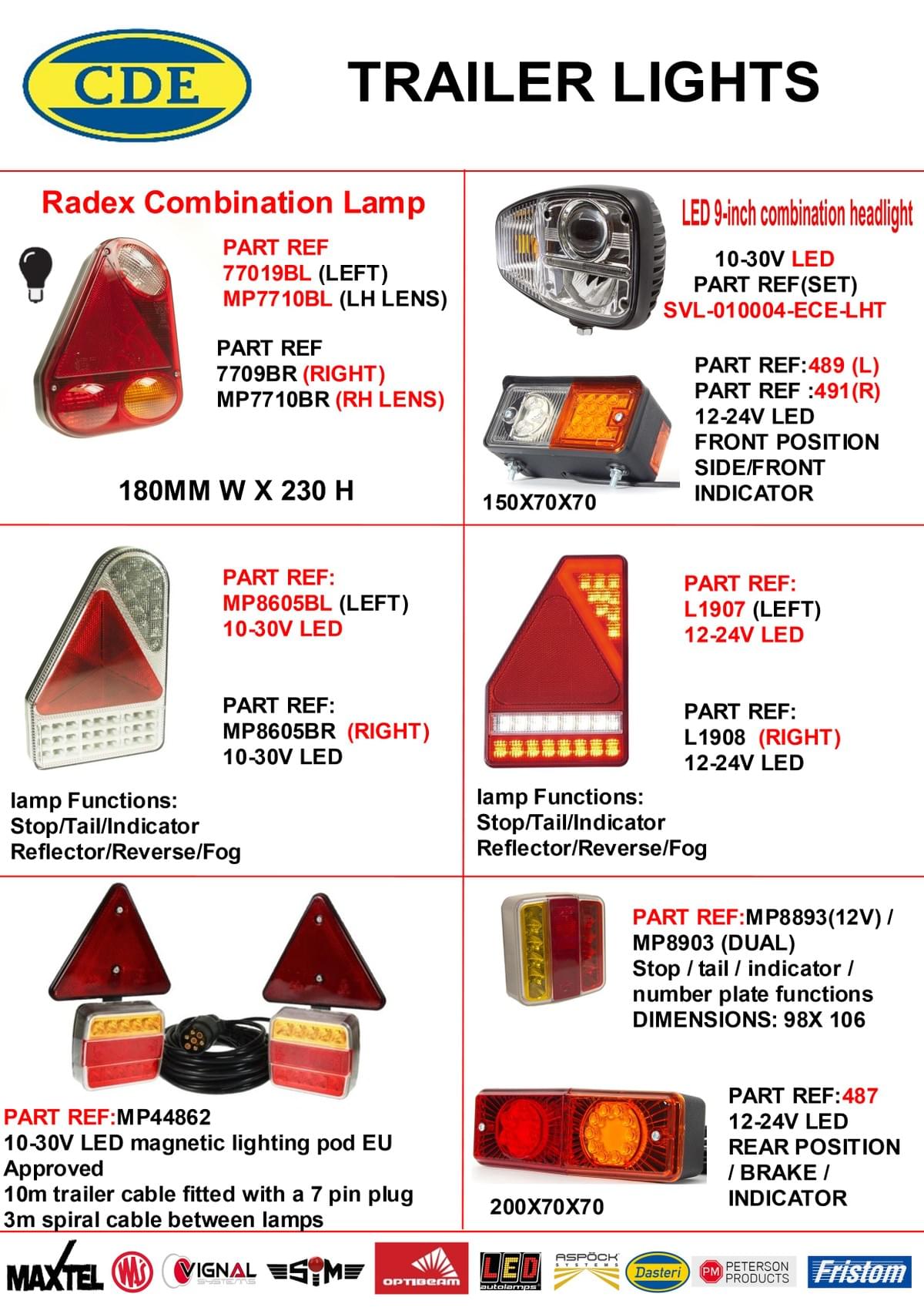CDE CATALOGUE 2023 LED TAIL LIGHTS CDE CATALOGUE 2023 LED TAIL LIGHTS