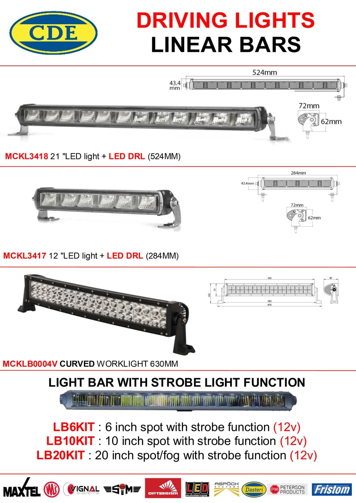 LINEAR DRIVING LIGHTS LINEAR DRIVING LIGHTS