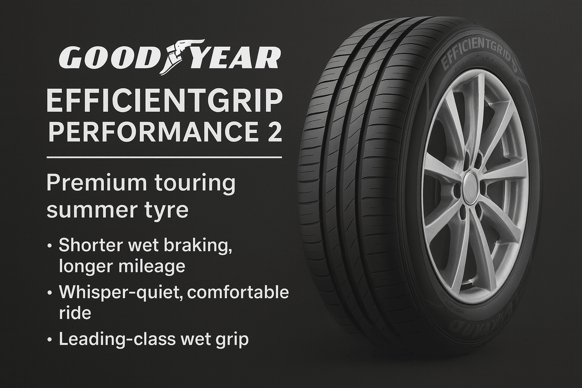 Goodyear EfficientGrip Performance 2 — Drive farther. Stop sooner. Enjoy the quiet.