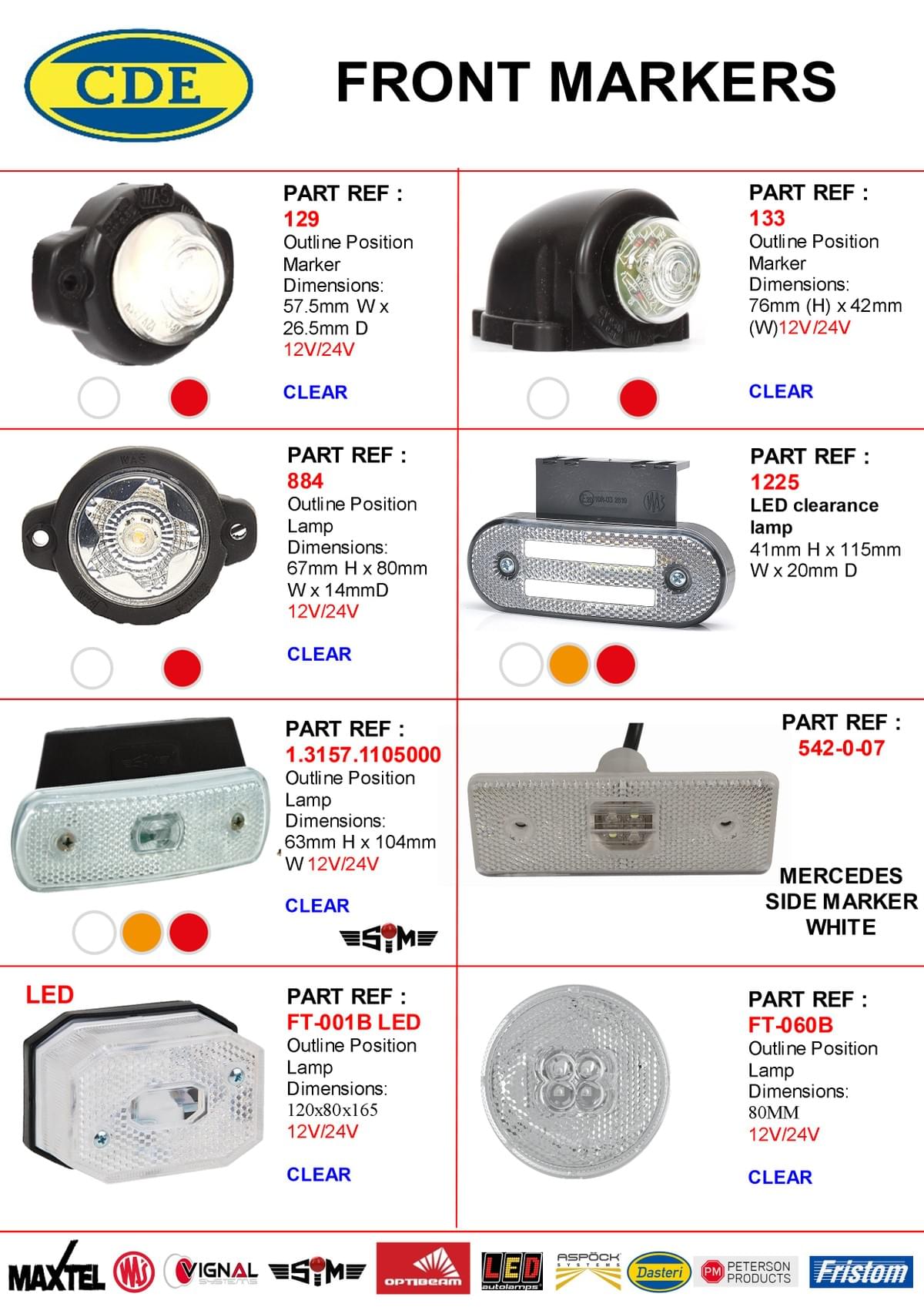 CDE CATALOGUE 2023 FRONT MARKERS CDE CATALOGUE 2023 FRONT MARKERS