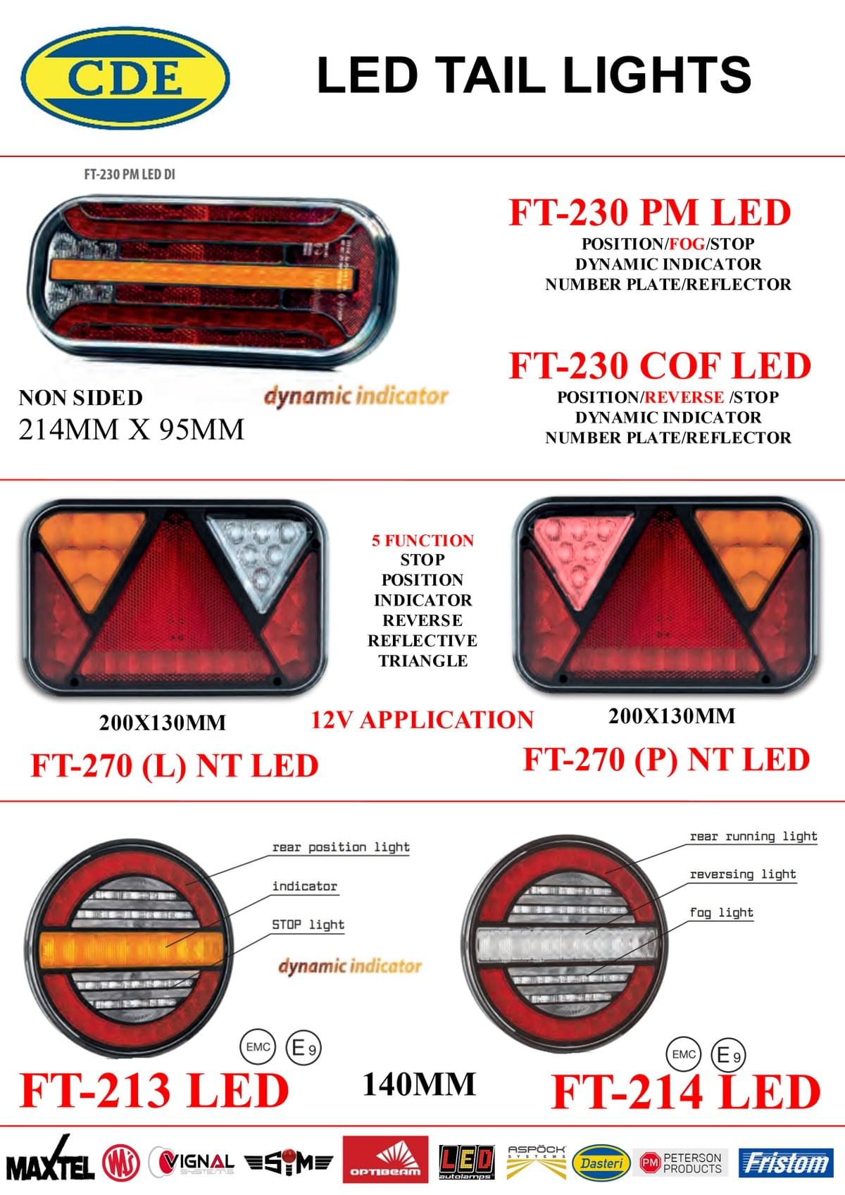 CDE CATALOGUE 2023 LED TAIL LIGHTS CDE CATALOGUE 2023 LED TAIL LIGHTS