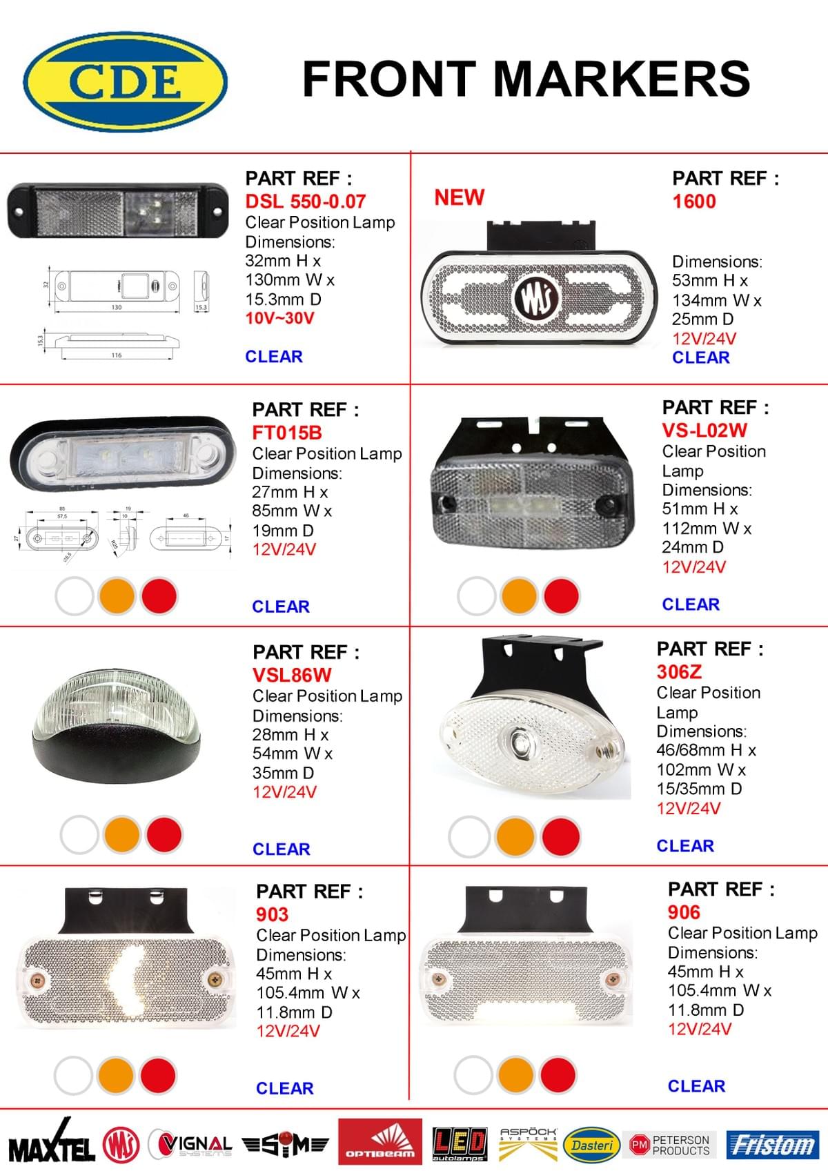 CDE CATALOGUE 2023 FRONT MARKERS CDE CATALOGUE 2023 FRONT MARKERS