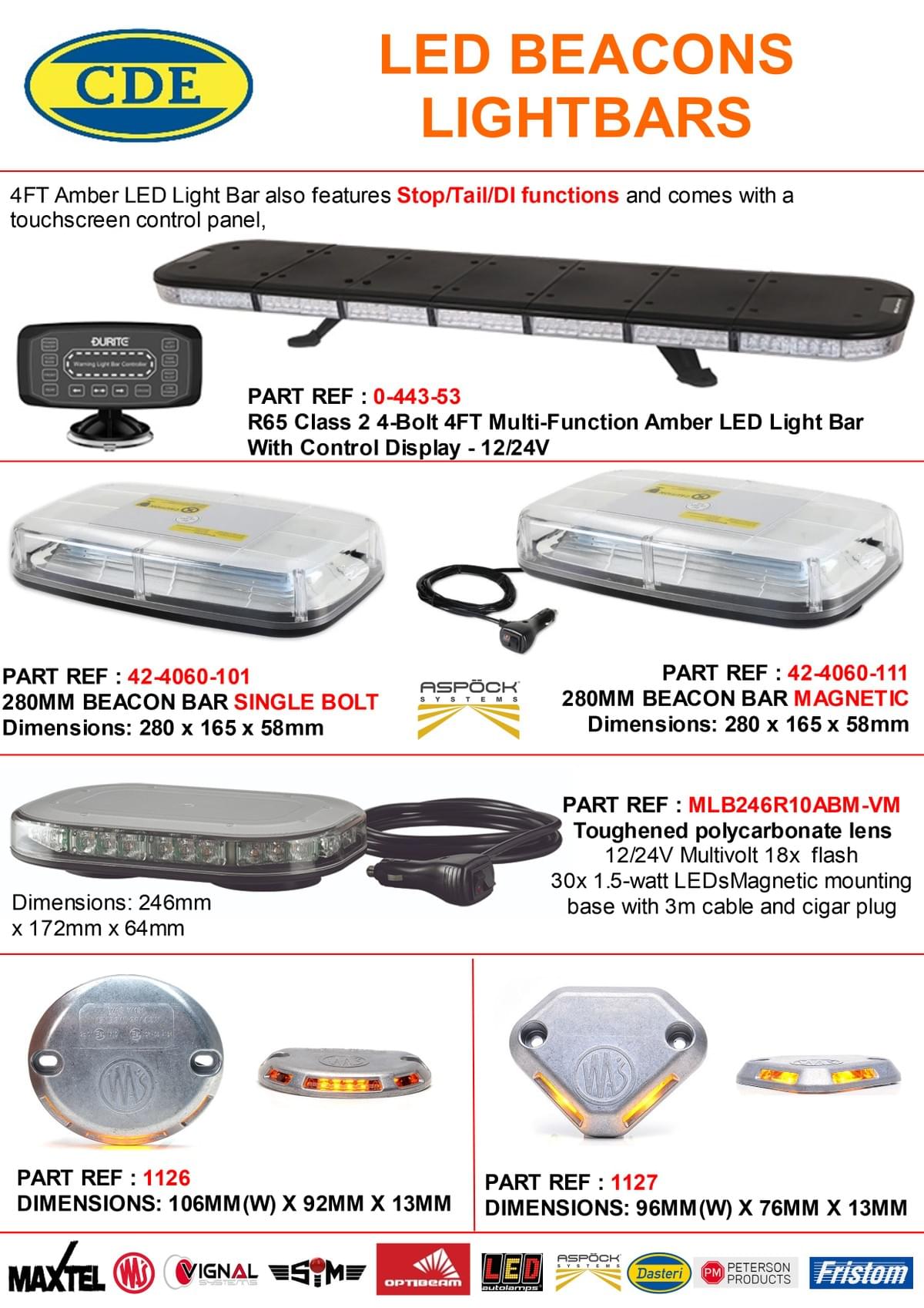 LED BEACONS AND LIGHTBARS LED BEACONS AND LIGHTBARS