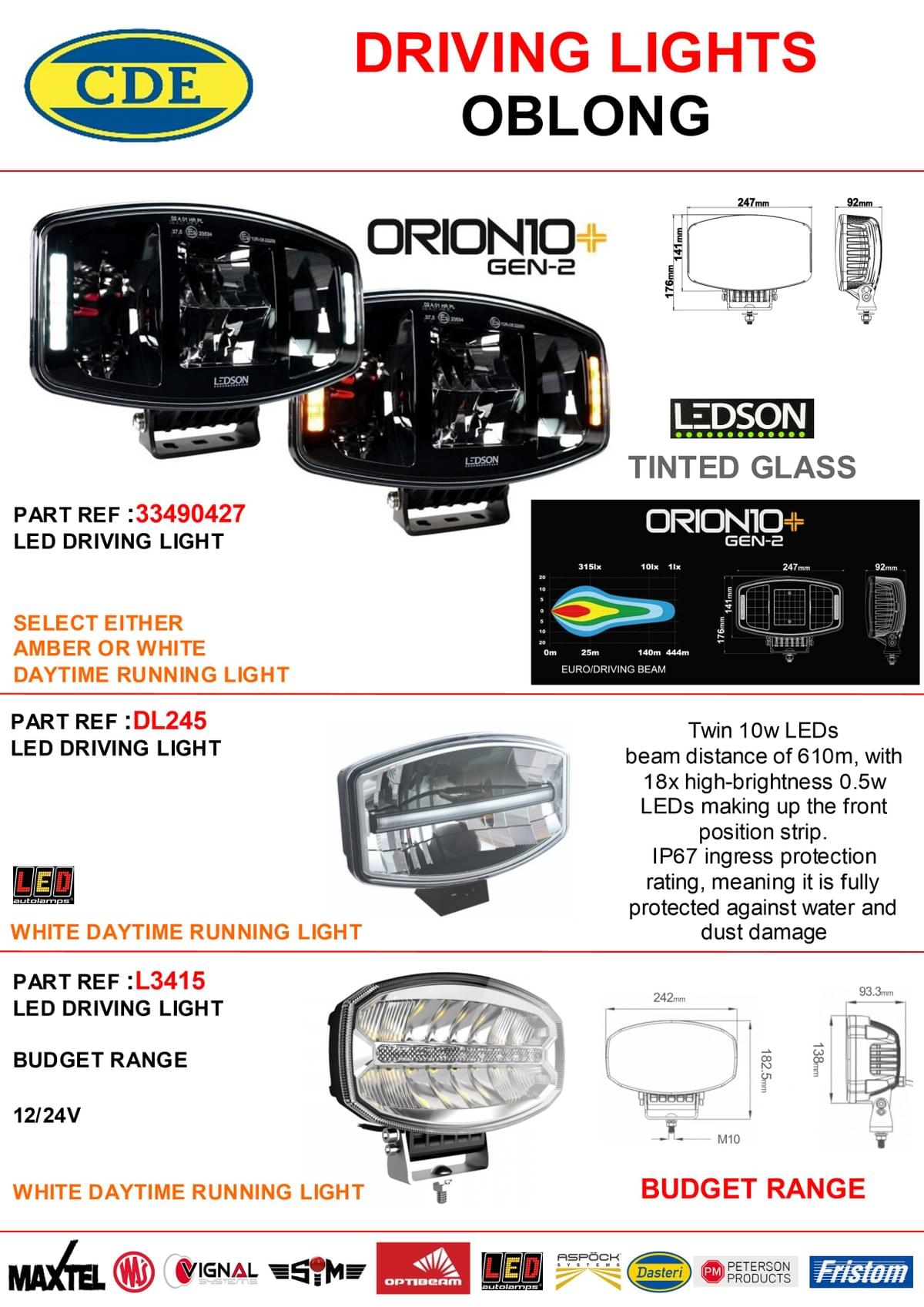 DRIVING LIGHTS LINEAR ROUND OVAL DRIVING LIGHTS LINEAR ROUND OVAL