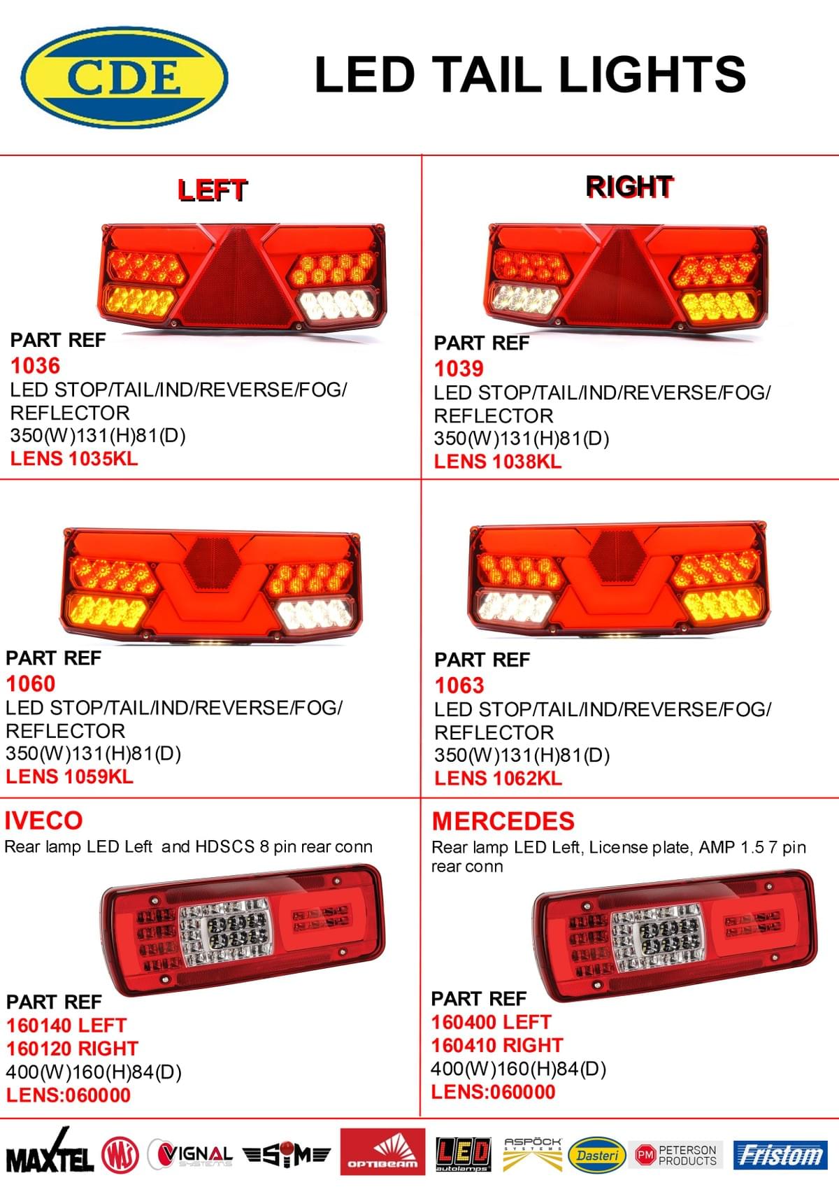 CDE CATALOGUE 2023 LED TAIL LIGHTS CDE CATALOGUE 2023 LED TAIL LIGHTS
