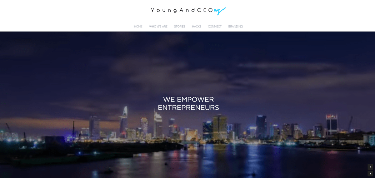 Giovani e CEO ecommerce con Strikingly Giovani e CEO ecommerce con Strikingly