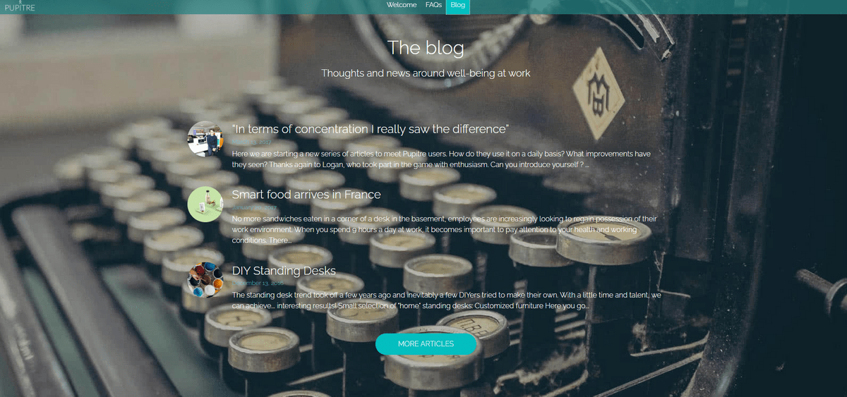 How to start a blog like Pupitre