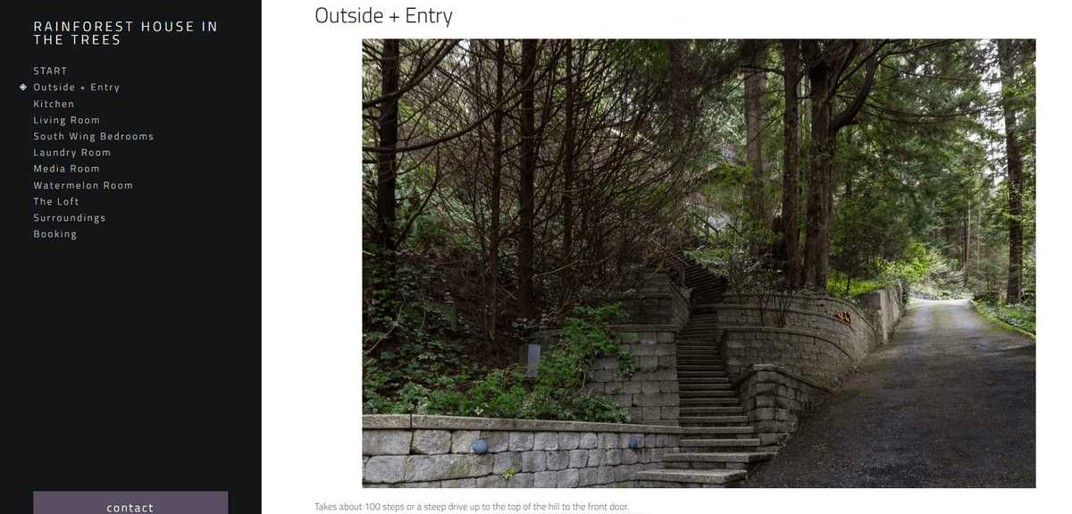 Rainforest website domain with Strikingly