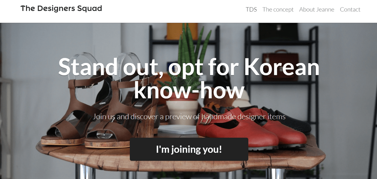 Use call to action examples like Designers