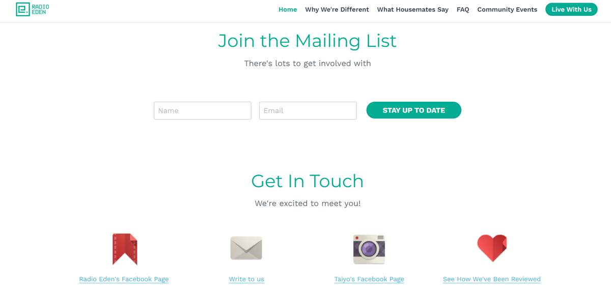 Radio eden ecommerce website