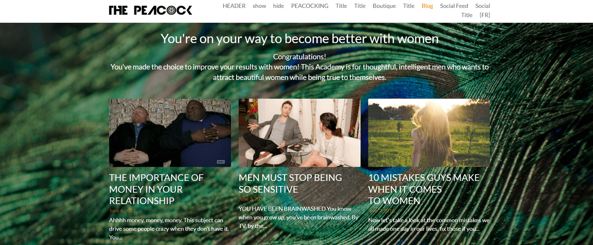 Use blog post layout like Peacock Use blog post layout like Peacock