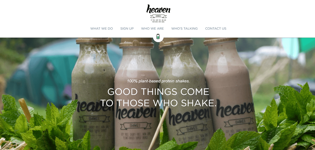 What is visual branding like Heaven Shakes