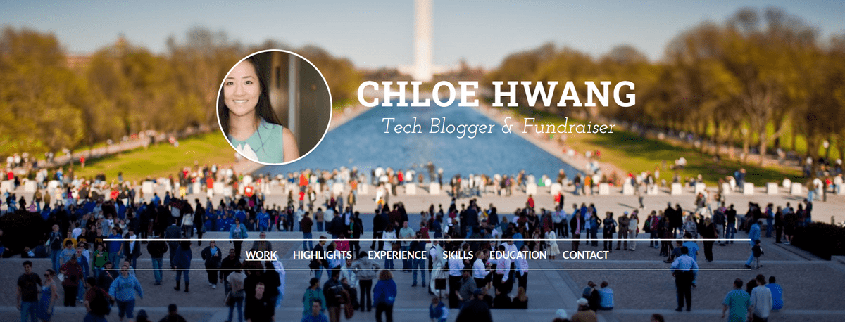 Personal branding examples like Chloe website Personal branding examples like Chloe website