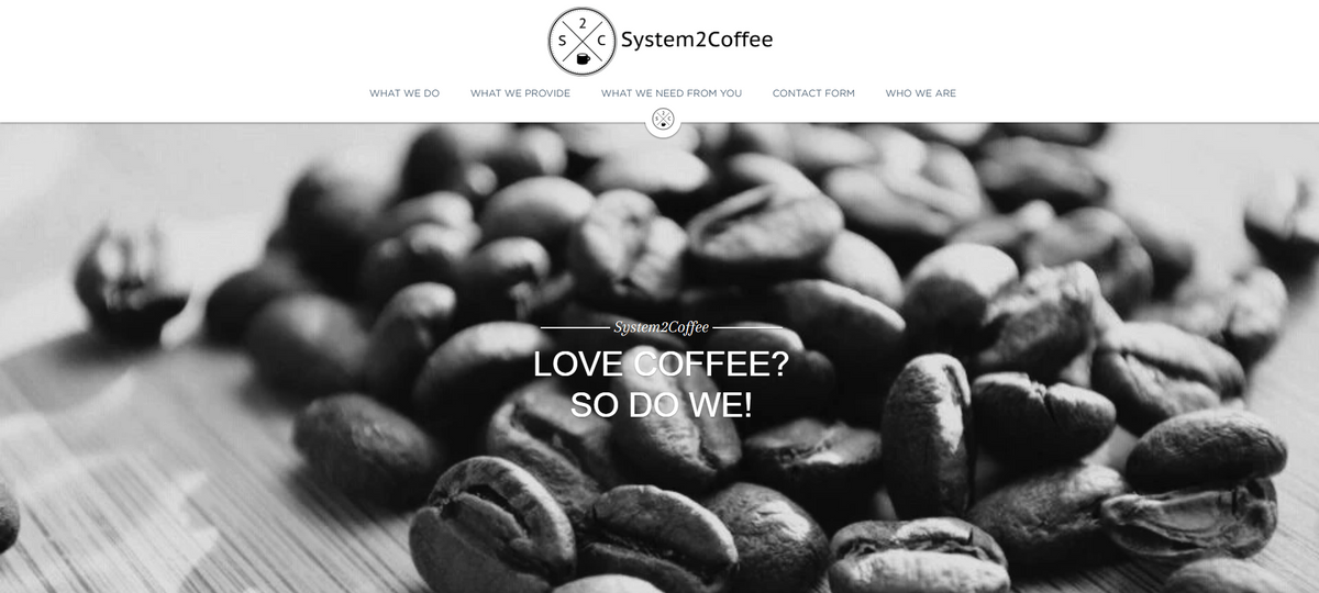System2coffee 电子商务网站 System2coffee 电子商务网站