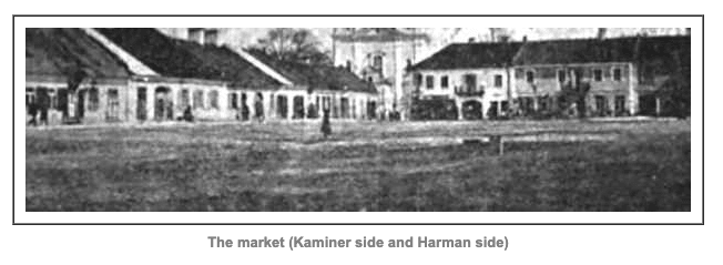 The market square in Bilgoraj The market square in Bilgoraj