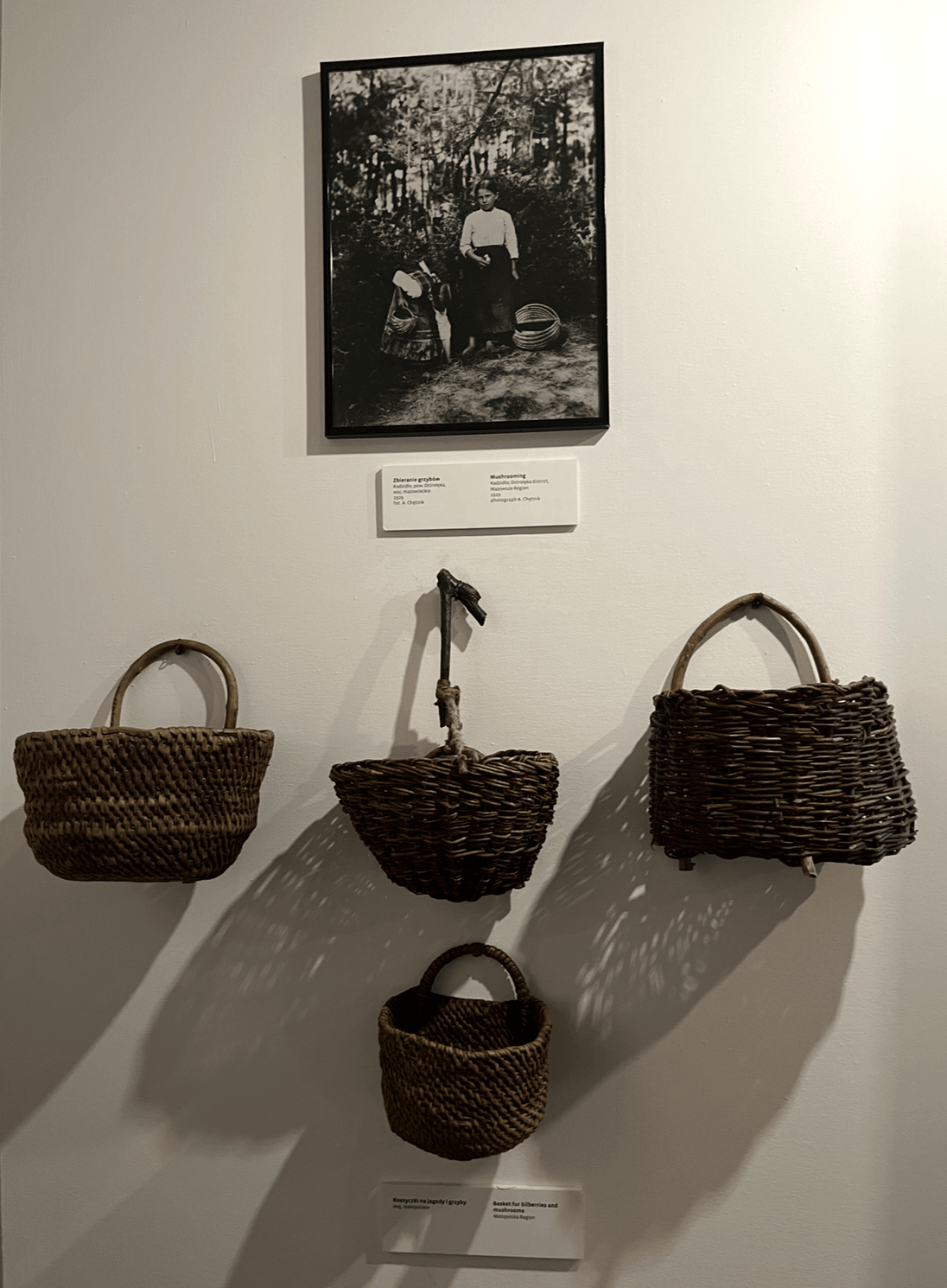 from the Ethnographic museum: baskets for gathering mushrooms from the Ethnographic museum: baskets for gathering mushrooms