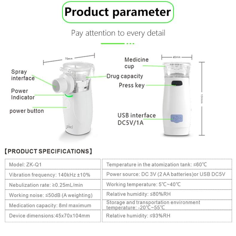 ZK-Q1 Mesh Nebulizer