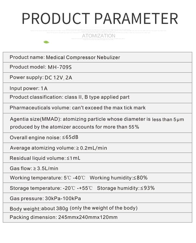 ZK-709S Compressor Nebulizer