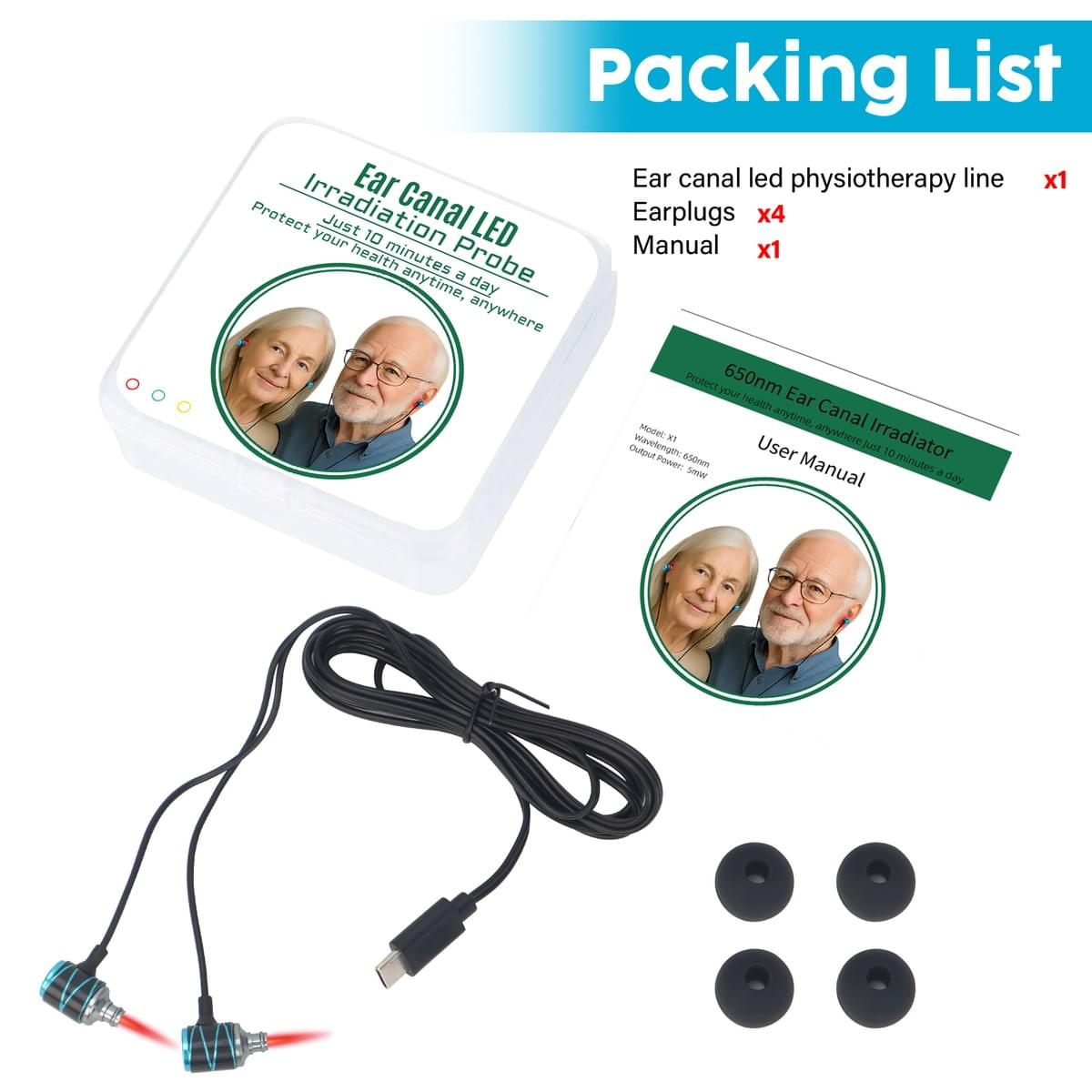X1 650nm Ear Canal Light Device