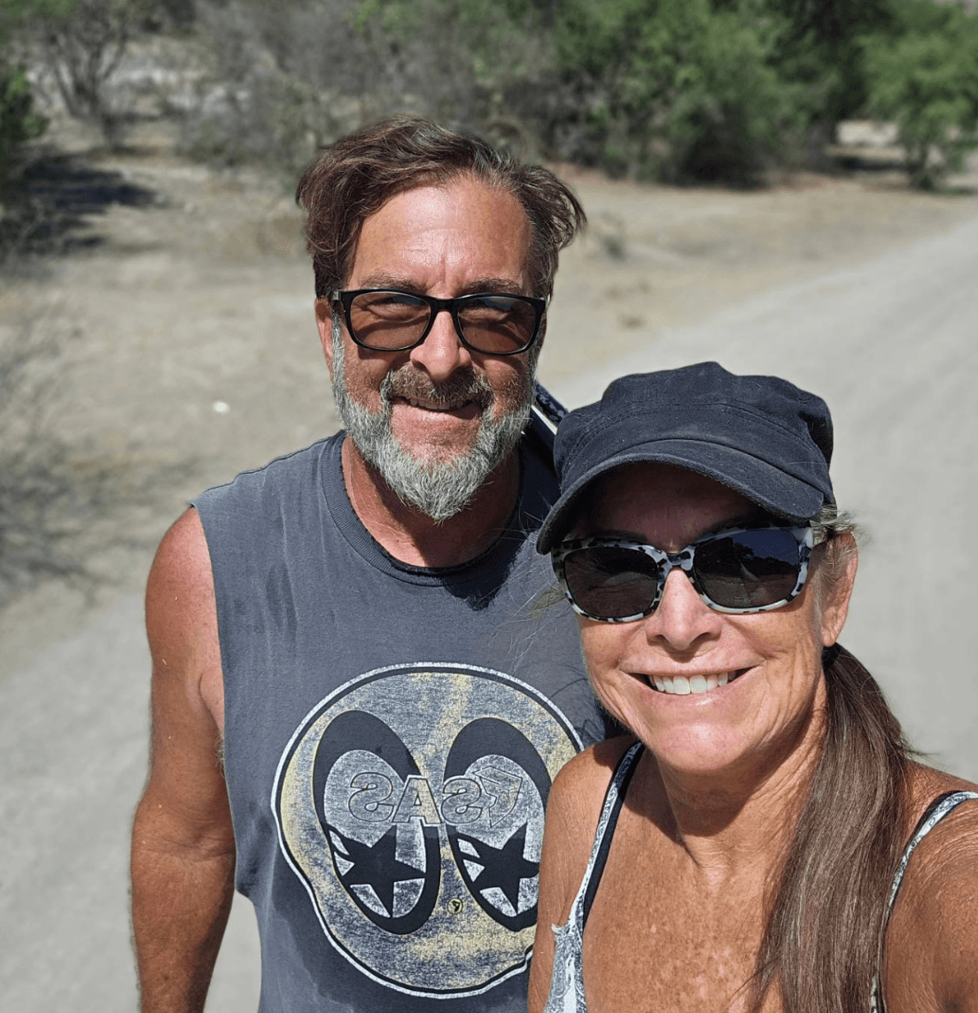Chris and Jeff Rausten doing trail clean-up near their horse ranch in Atotonilco, san miguel de allende, mexico Chris and Jeff Rausten doing trail clean-up near their horse ranch in Atotonilco, san miguel de allende, mexico