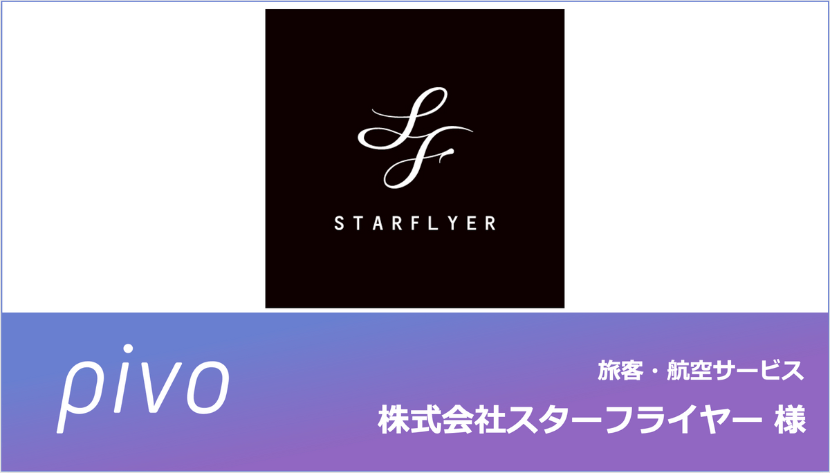 pivo事例(株式会社スターフライヤー) pivo事例(株式会社スターフライヤー)