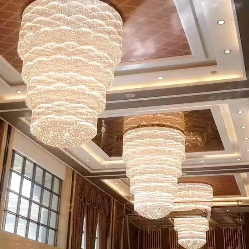 Customizable chandelier with mixed materials like crystal, metal, and glass—perfect for bespoke wedding lighting, designer banquet halls, and modern foyers. Customizable chandelier with mixed materials like crystal, metal, and glass—perfect for bespoke wedding lighting, designer banquet halls, and modern foyers.