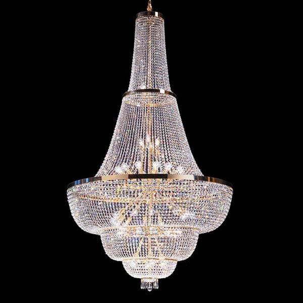 Minimalist empire chandelier with clean crystal design Minimalist empire chandelier with clean crystal design