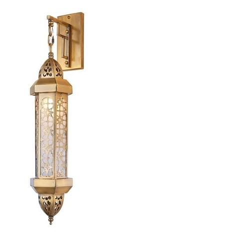 Islamic crescent and star wall lamp Islamic crescent and star wall lamp