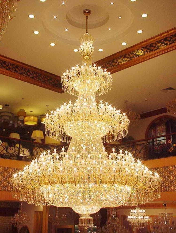 Grand empire crystal chandelier for hotel or foyer lighting Grand empire crystal chandelier for hotel or foyer lighting