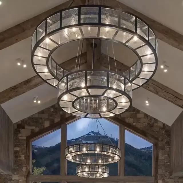 Minimalist ring chandelier with sleek design, ideal for modern banquet halls, event spaces, and wedding venues. Minimalist ring chandelier with sleek design, ideal for modern banquet halls, event spaces, and wedding venues.