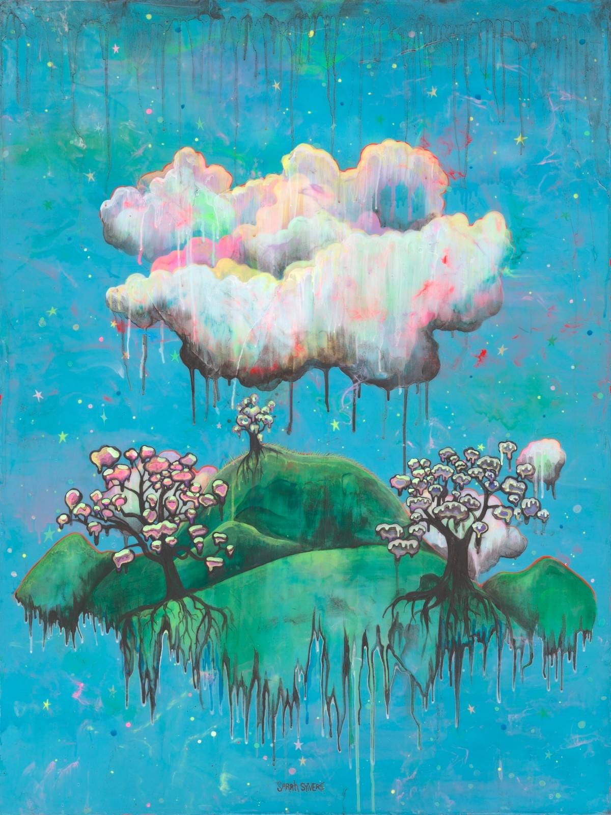Island in the Sky 24 x 36 inch painting acrylic on canvas Island in the Sky 24 x 36 inch painting acrylic on canvas