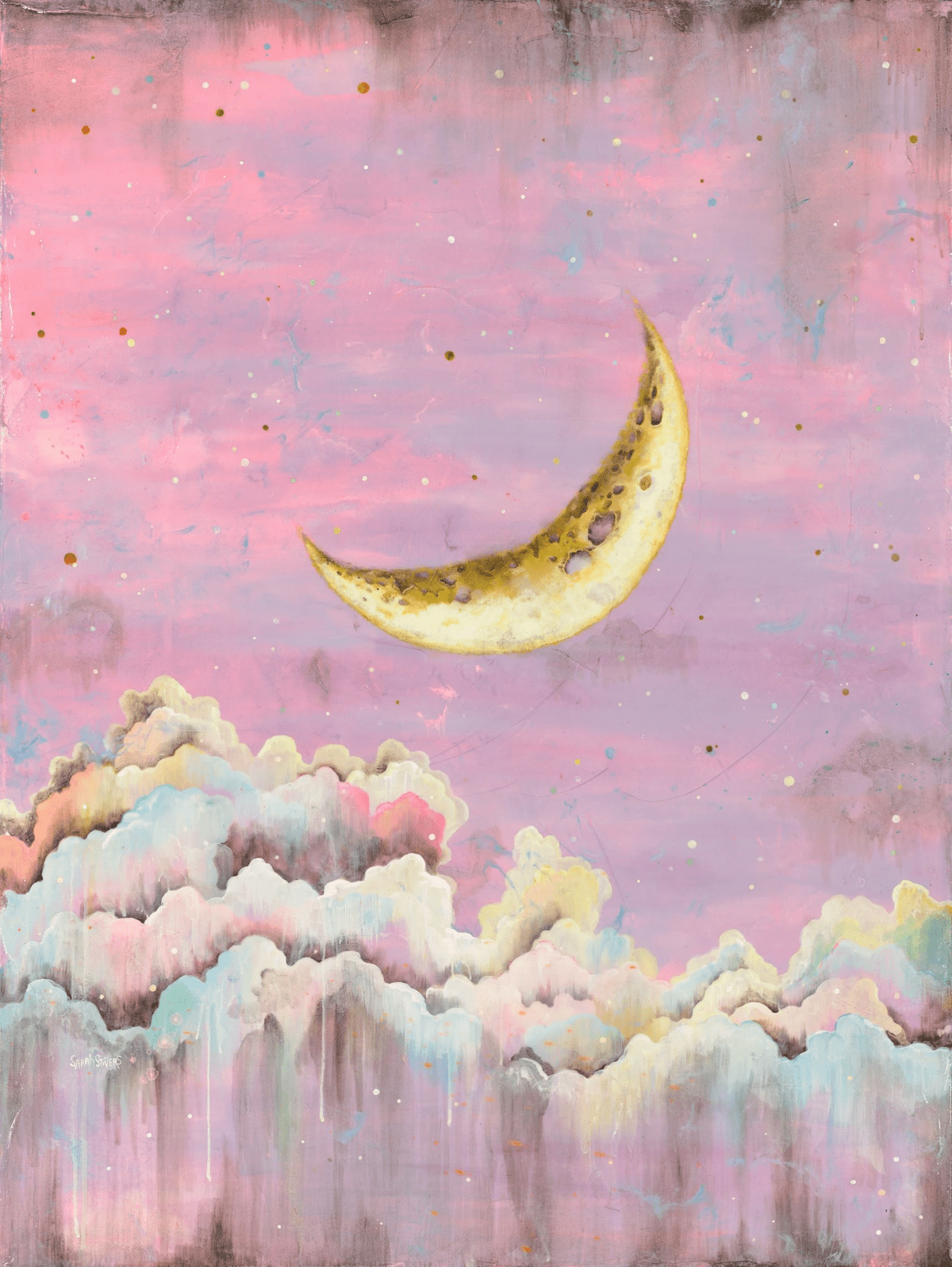 Cosmic Drip Sarah Stivers Painting 2025 acrylic on canvas Cosmic Drip Sarah Stivers Painting 2025 acrylic on canvas