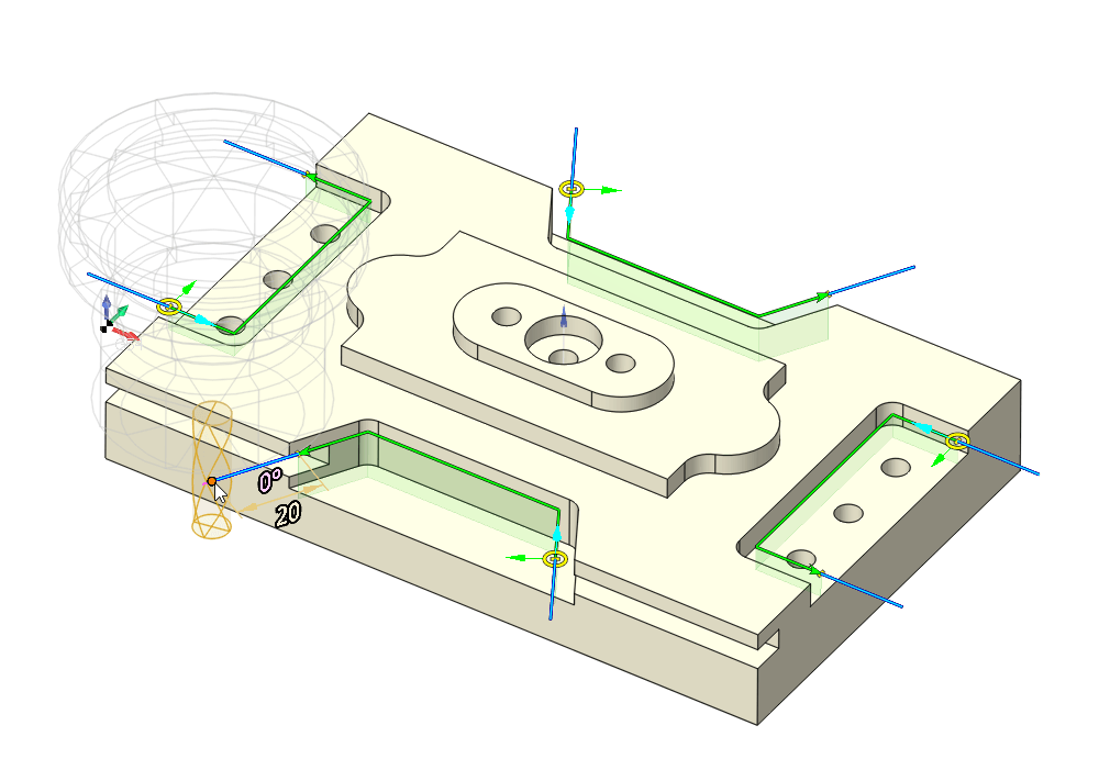 ENCY CAM 滑鼠控制直線進退刀 ENCY CAM 滑鼠控制直線進退刀