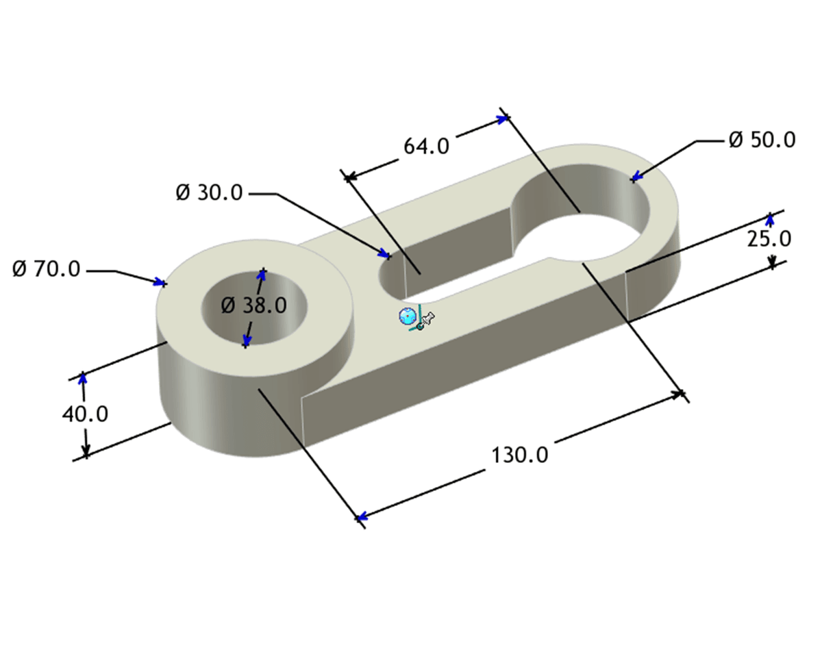 IronCAD 的 PMI 可直接應用於 3D 實體模型 IronCAD 的 PMI 可直接應用於 3D 實體模型