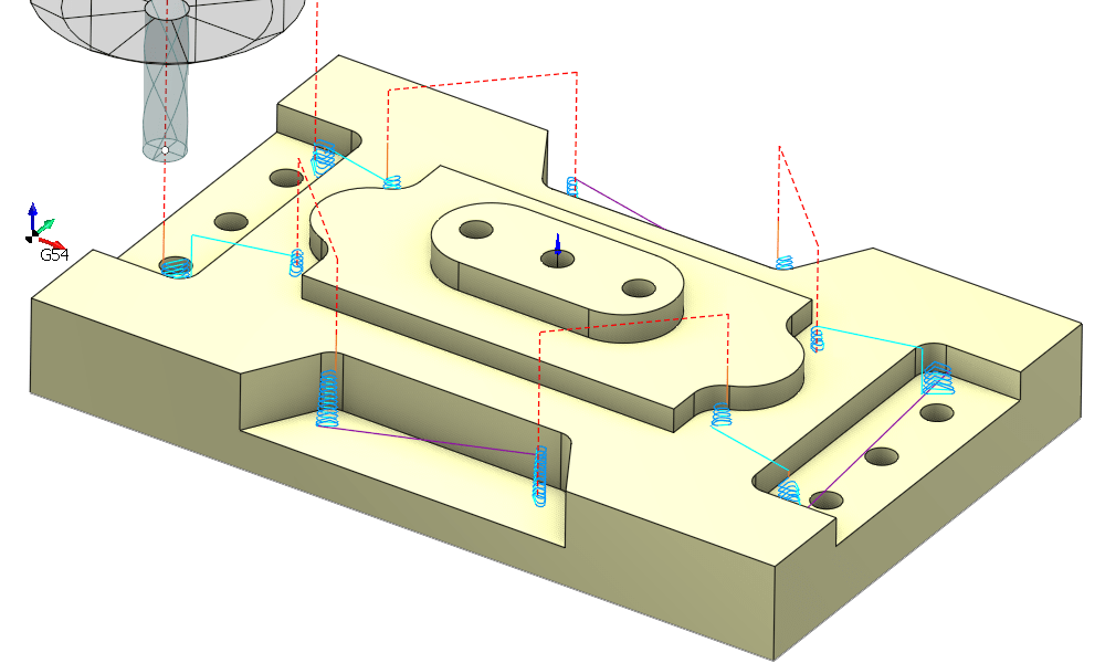 ENCY CAM 殘料清角加工 ENCY CAM 殘料清角加工