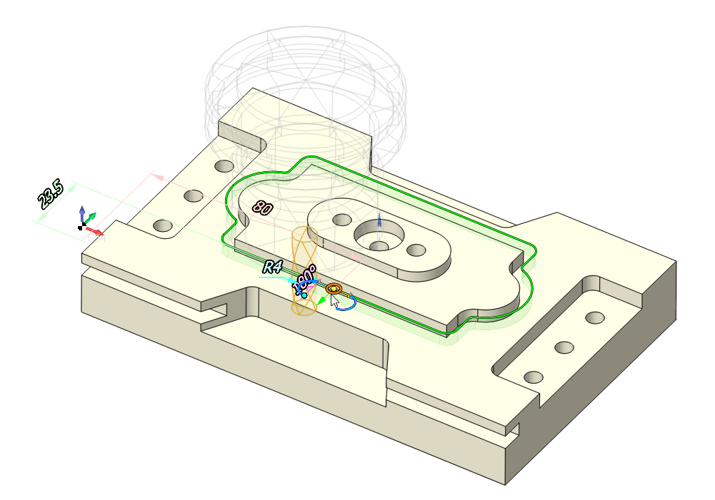 ENCY CAM 滑鼠拖曳進刀點與重疊路徑 ENCY CAM 滑鼠拖曳進刀點與重疊路徑