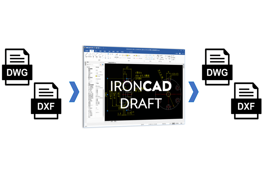 IronCAD Draft 2D 全面相容AutoCAD IronCAD Draft 2D 全面相容AutoCAD