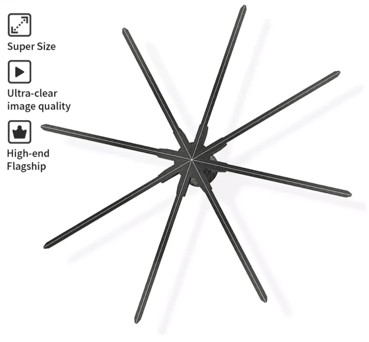 180cm 3D Hologram Fans with live stream 180cm 3D Hologram Fans with live stream